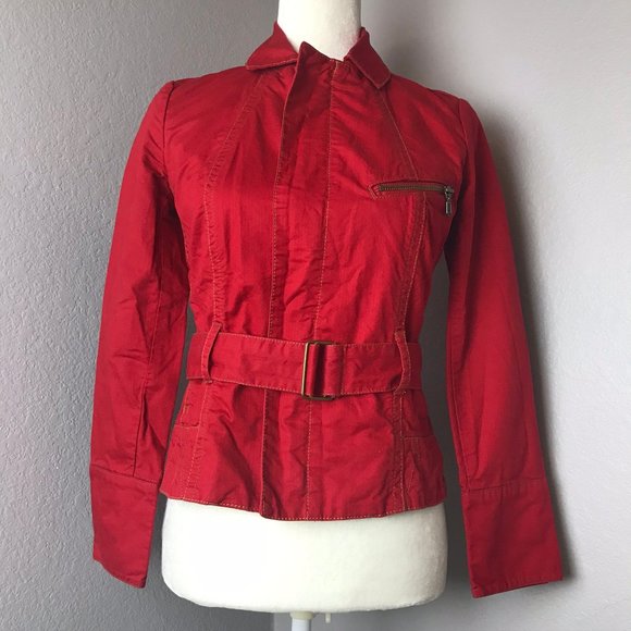 CAbi Jackets & Blazers - Cabi Red Denim Blazer #401 Nautical First …